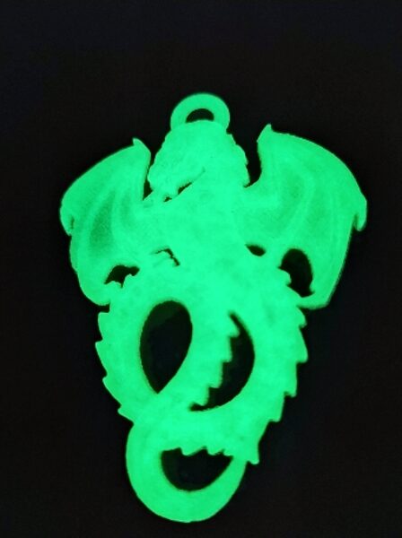 Zaļā spārnotā pūķa kulons