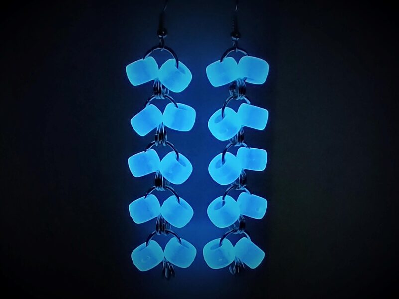 Garie riņķīšu auskari zelta krāsā 