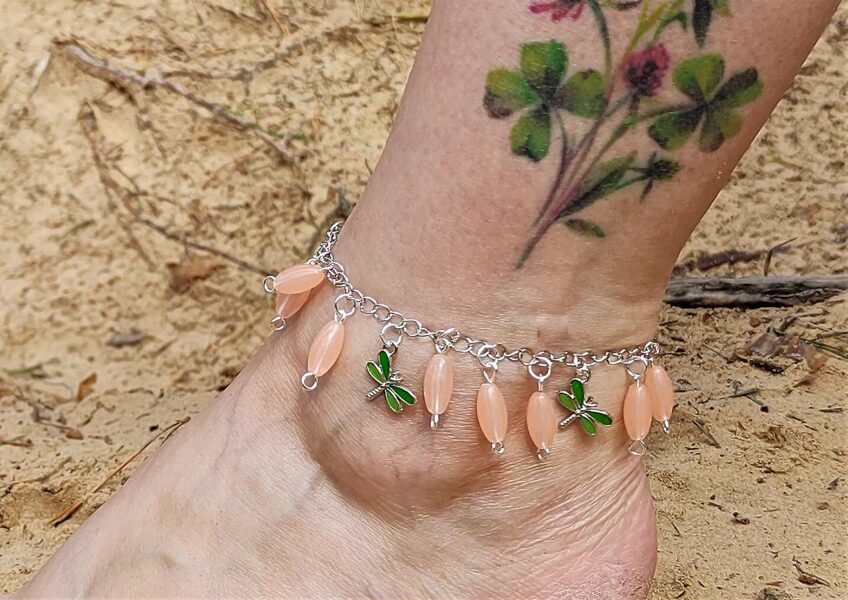 Spārītes un oranžas garenas pērlītes