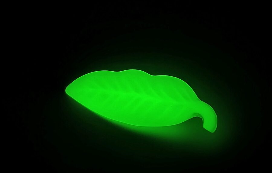 Zaļas lapiņas matu sprādze