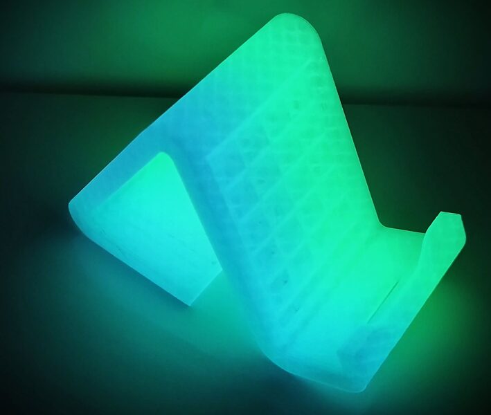 Zili zaļš telefona statīvs